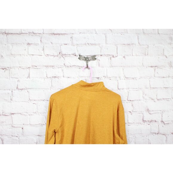 LL Bean VentureSoft Pullover Quarter Zip Toffee Marl Size L - Picture 4 of 12